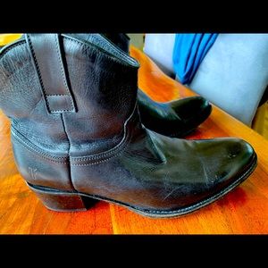 Black Frye western booties